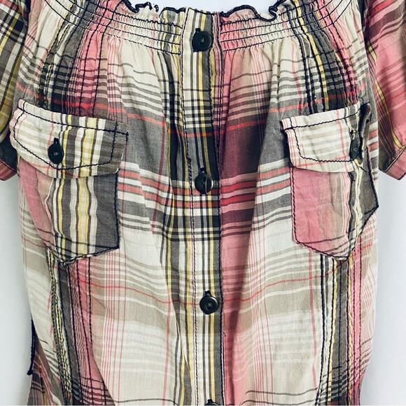 FANG Plaid Tunic Size Large - Picture 3 of 11